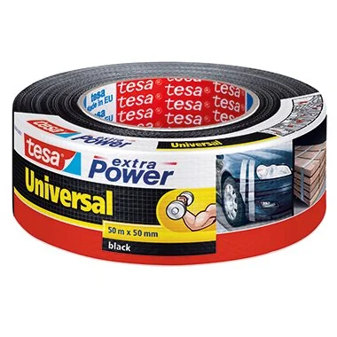 tesa Folienband extra Power Universal, 50 mm x 50 m, schwarz (EAN: 4042448033376)