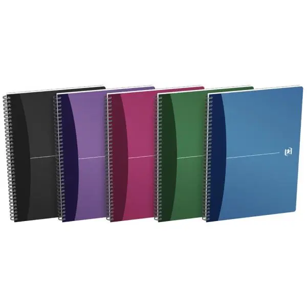 Oxford Office Spiralbuch, DIN A4, kariert, 50 Blatt, PP (EAN: 3020120024042)