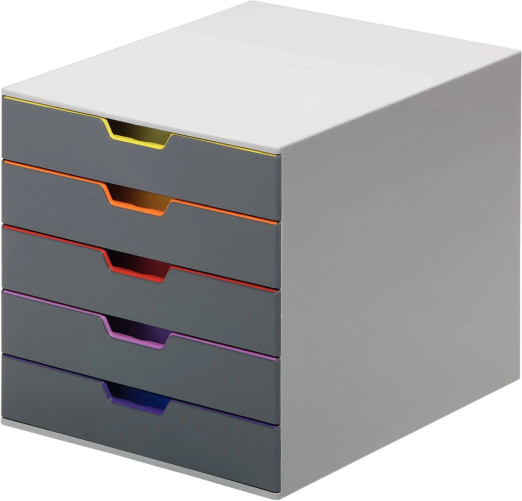 DURABLE Schubladenbox VARICOLOR 5, mit 5 Schubladen (EAN: 4005546701608)