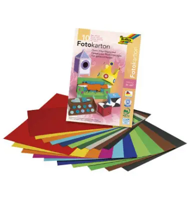 folia Fotokartonblock, DIN A3, farbig sortiert (EAN: 4001868006070)