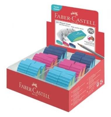 FABER-CASTELL Kunststoff-Radierer BICOLOR, sortiert (EAN: 9555684679789)
