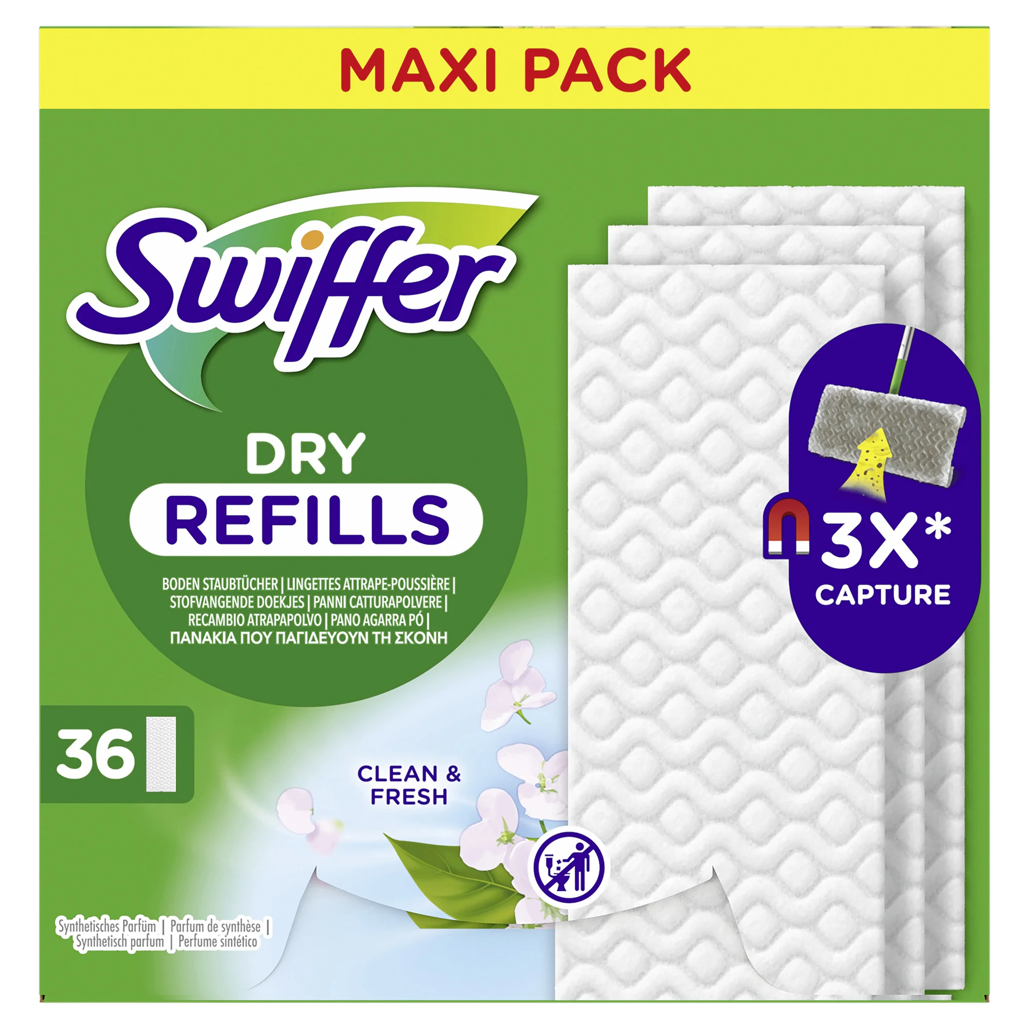 Swiffer Trocken-Bodenwischtücher - Nachfüllpackung (EAN: 8700216677363)