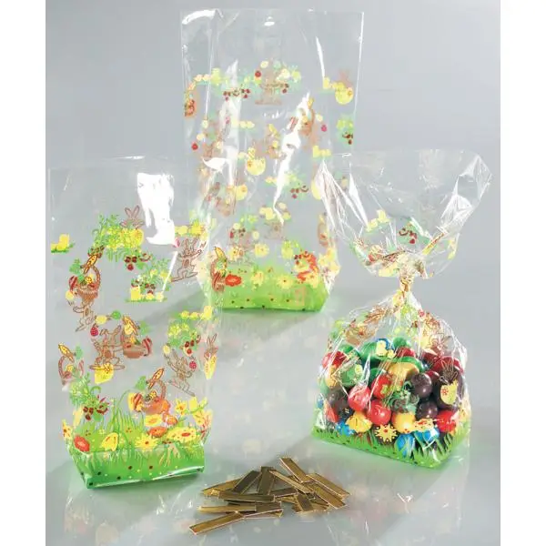 folia Zellglasbeutel mit Osterdruck, (B)145 x (H)235 mm, transparent (EAN: 4001868002522)
