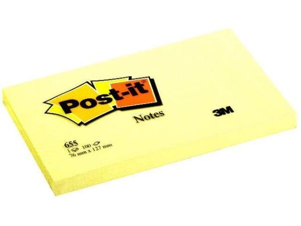 Post-it Haftnotizen, 127 x 76 mm, gelb (EAN: 3134375014168)