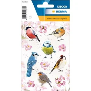 HERMA Sticker DECOR "Heimatvögel", bunt (EAN: 4008705156936)