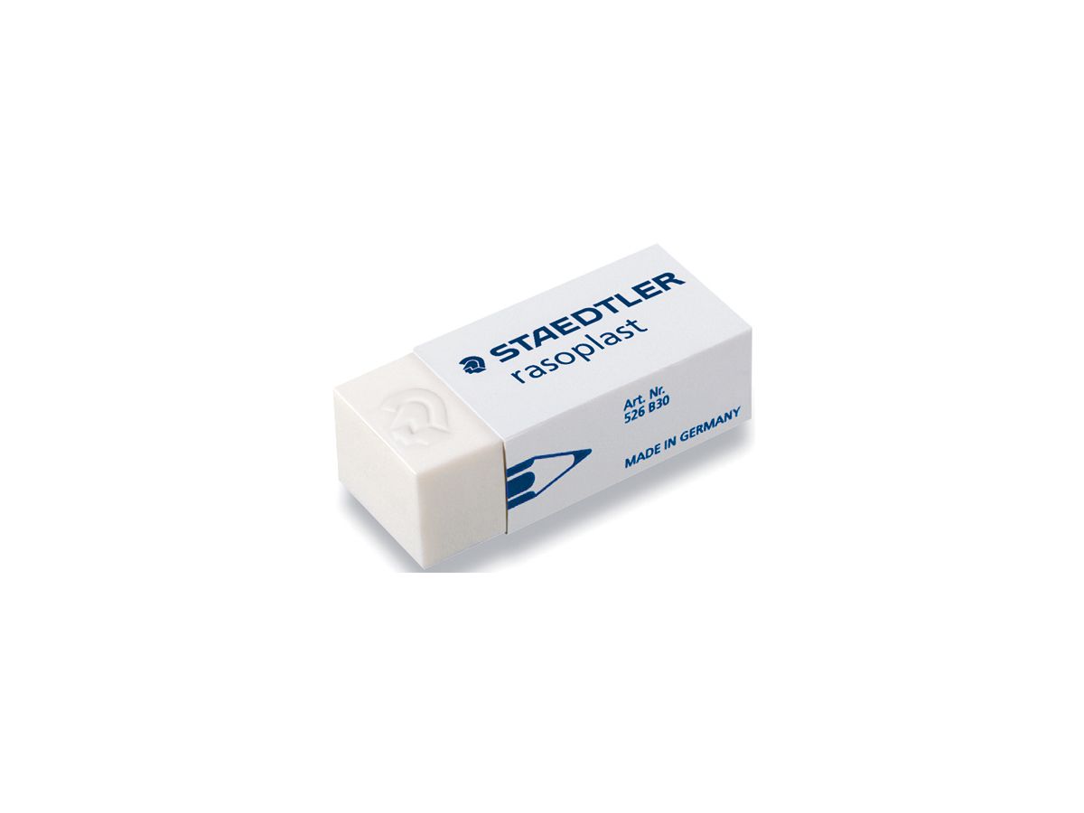 STAEDTLER Kunststoff-Radierer rasoplast B30, weiß (EAN: 4007817502259)