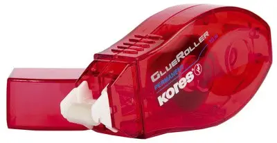 Kores Einweg-Kleberoller "GLUEROLLER", permanent, rot (EAN: 9023800381026)