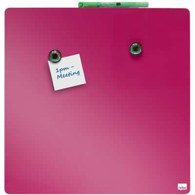 nobo Weißwandtafel, quadratisch, (B)360 x (H)360 mm, pink (EAN: 5028252344906)