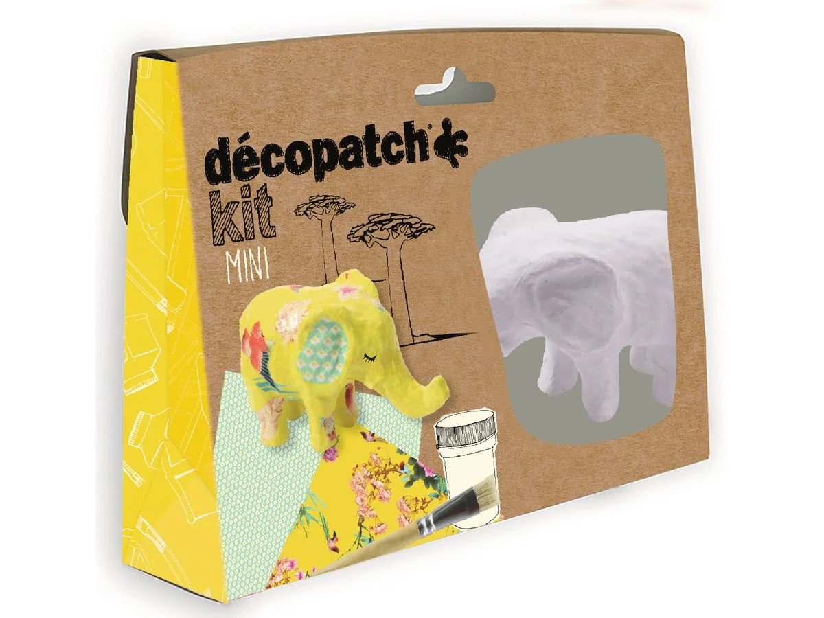 décopatch Pappmaché-Set "Elefant", 5-teilig (EAN: 3609510350437)