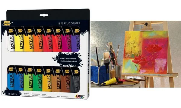 KREUL Acrylfarbe SOLO Goya Acrylic, 20 ml, 16er-Set (EAN: 4000798841720)