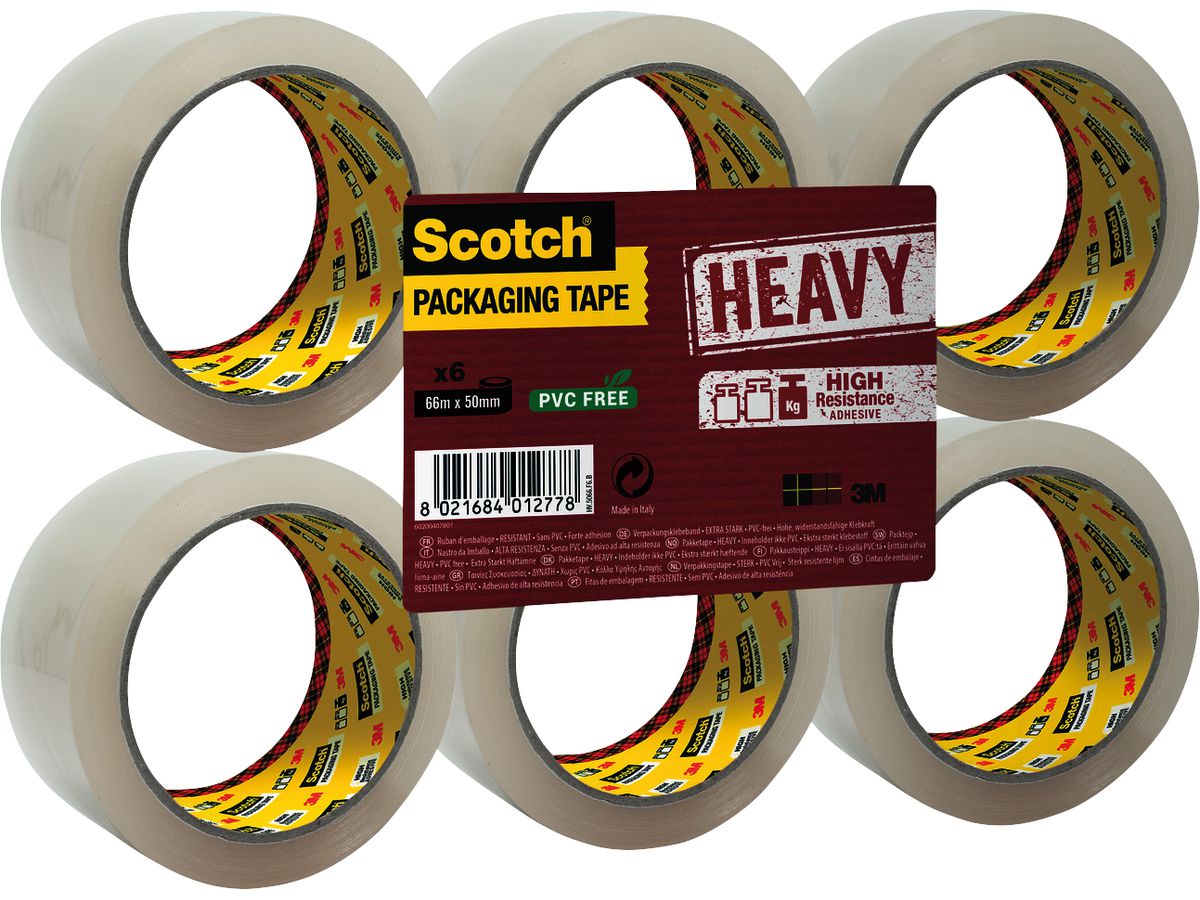 3M Scotch Verpackungsklebeband SECURE SEAL, 50 mm x 66 m (EAN: 8021684012785)