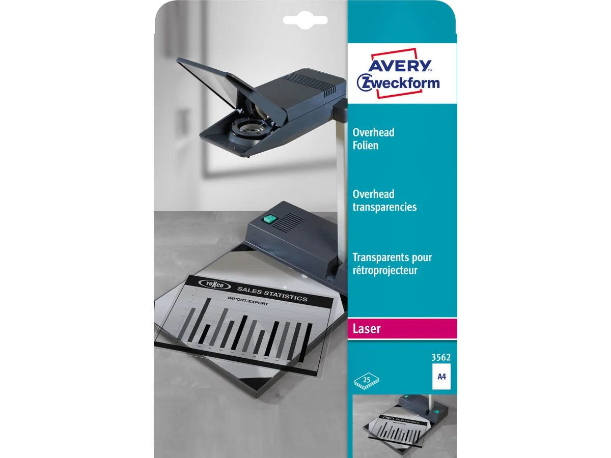 AVERY Zweckform OHP-Folien, A4, klar (EAN: 4004182035627)