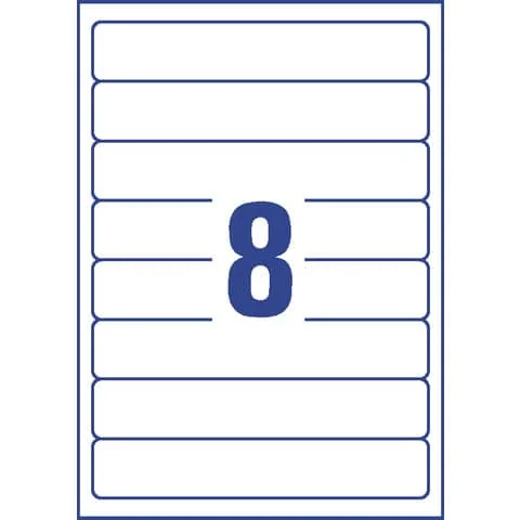 AVERY Zweckform Ordnerrücken-Etiketten, 34 x 192 mm, weiß (EAN: 4004182036624)