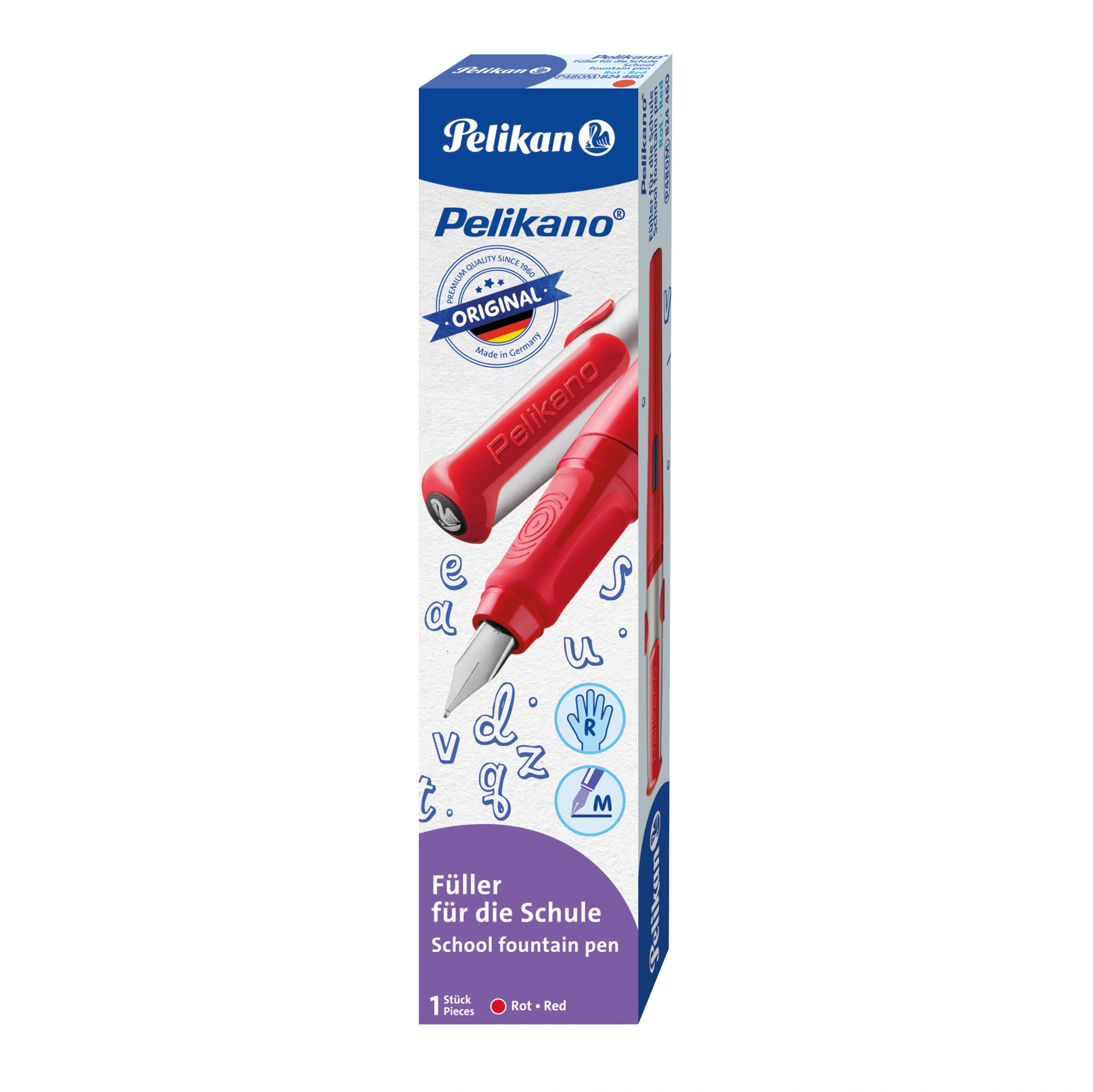 Pelikan Füllhalter Pelikano Original P480M, rot (EAN: 4012700824462)