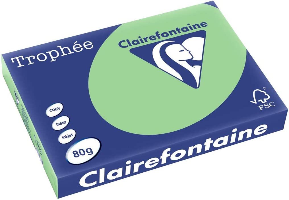 Clairefontaine Multifunktionspapier Trophée, A3, naturgrün (EAN: 3329680177305)