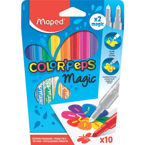 Maped Fasermaler COLOR'PEPS Magic, 10er Kartonetui (EAN: 3154148446125)