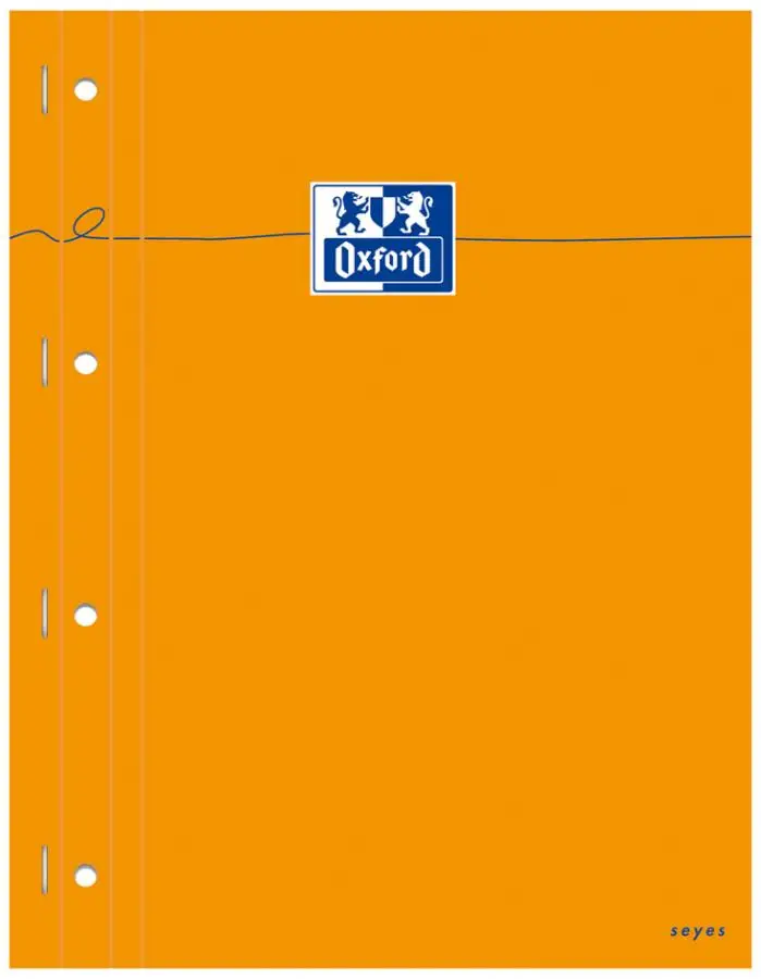 Oxford Notizblock, 230 x 297, seyès, 80 Blatt, orange (EAN: 3020121062883)