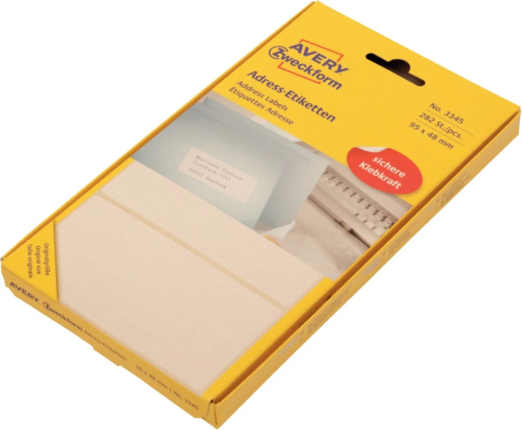 AVERY Zweckform Adress-Etiketten, 95 x 48 mm, zickzack (EAN: 4004182033456)