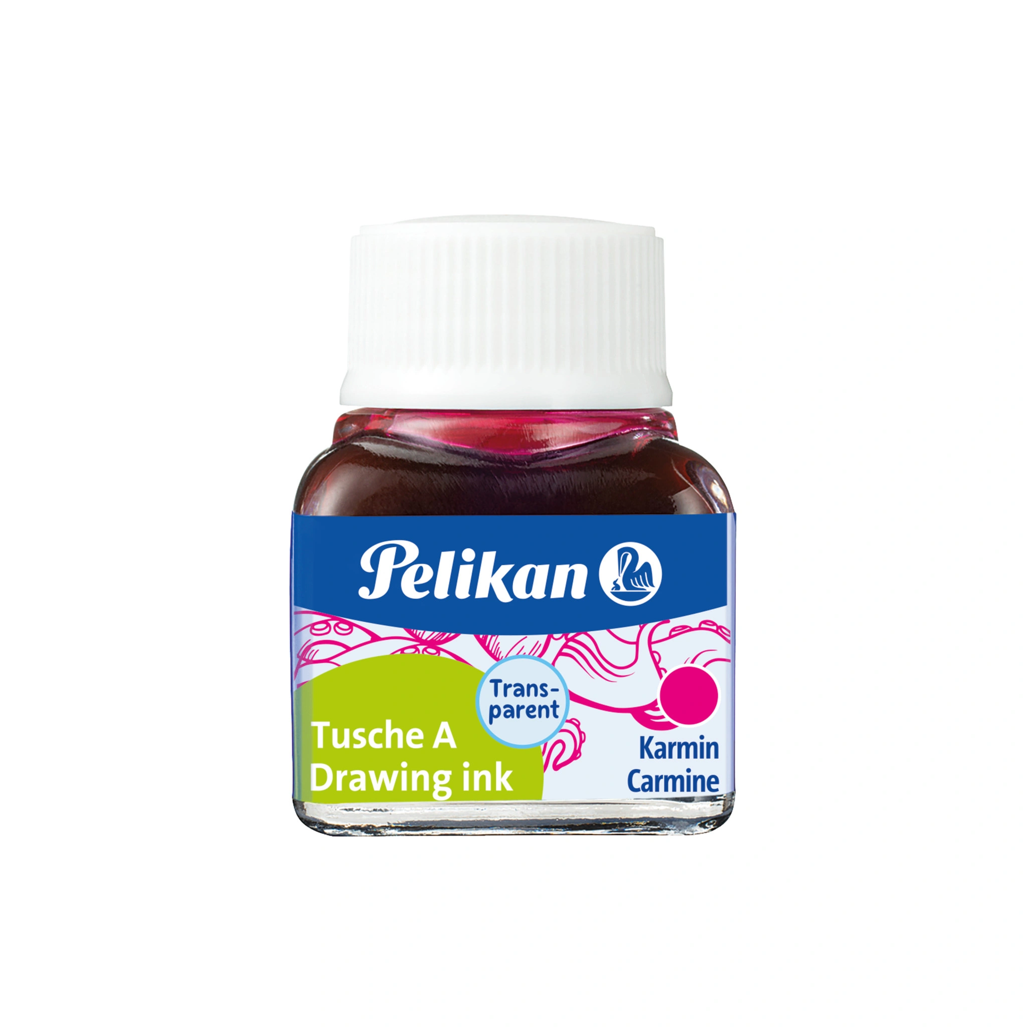 Pelikan Tusche A, Inhalt: 10 ml im Glas, karminrot (2) (EAN: 4012700201515)