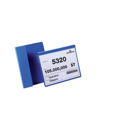 DURABLE Kennzeichnungstasche, mit Falz, DIN A5 quer, blau (EAN: 4005546981741)
