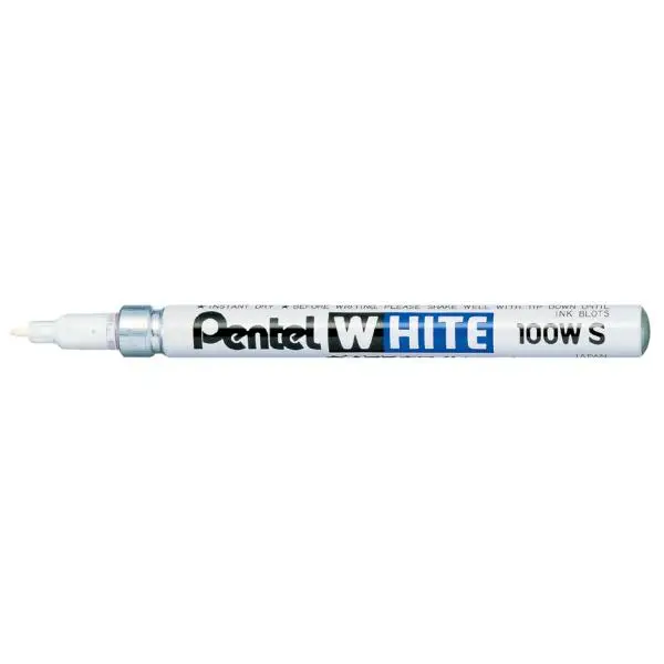 Pentel Weißer Permanent-Marker X100W, Rundspitze - 2,5 mm (EAN: 3474370112231)