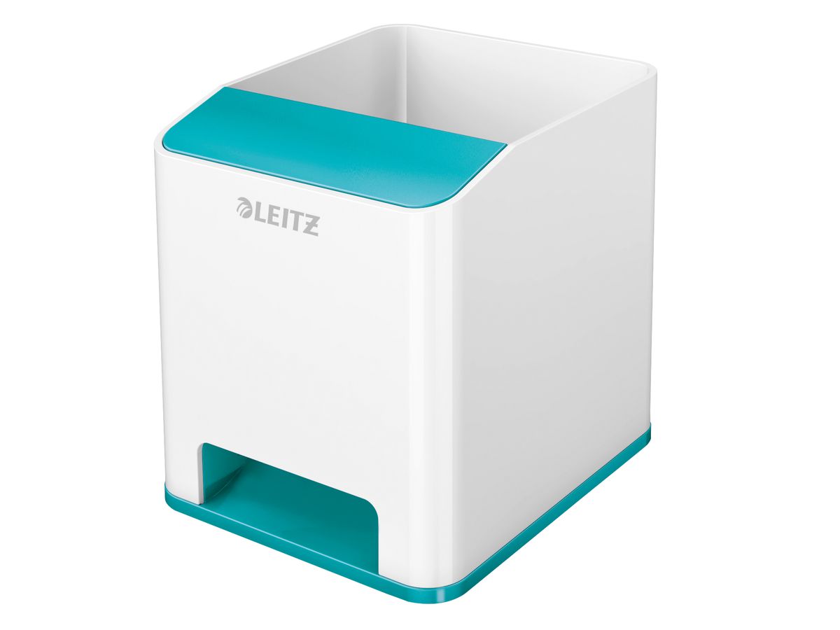 LEITZ Sound Stifteköcher WOW Duo Colour, 2 Fächer, eisblau (EAN: 4002432122097)