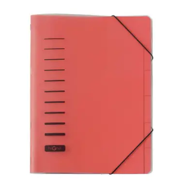 PAGNA Ordnungsmappe, DIN A4, aus PP, 6 Fächer, rot (EAN: 4013951008380)