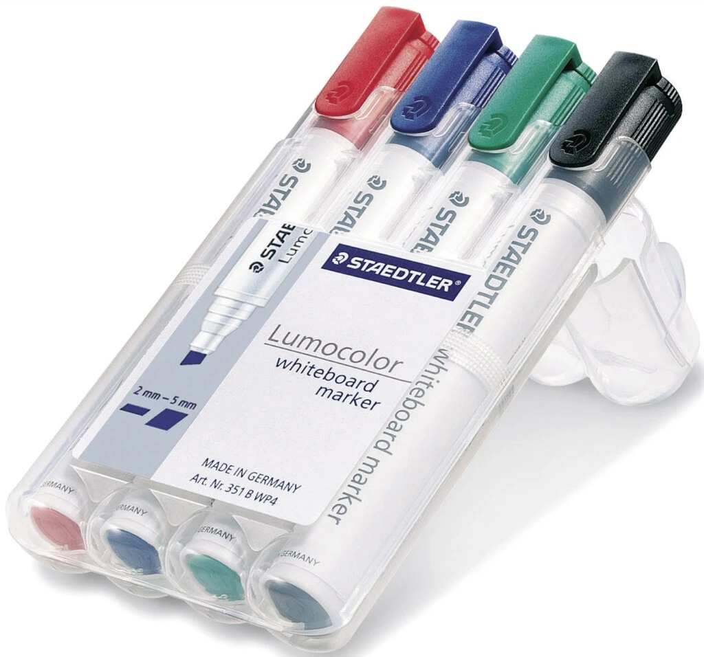STAEDTLER Lumocolor Whiteboard-Marker 351B, 4er Etui (EAN: 4007817314302)