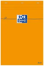 Oxford Notizblock, 85 x 120 mm, kariert, 80 Blatt, orange (EAN: 3020121062777)
