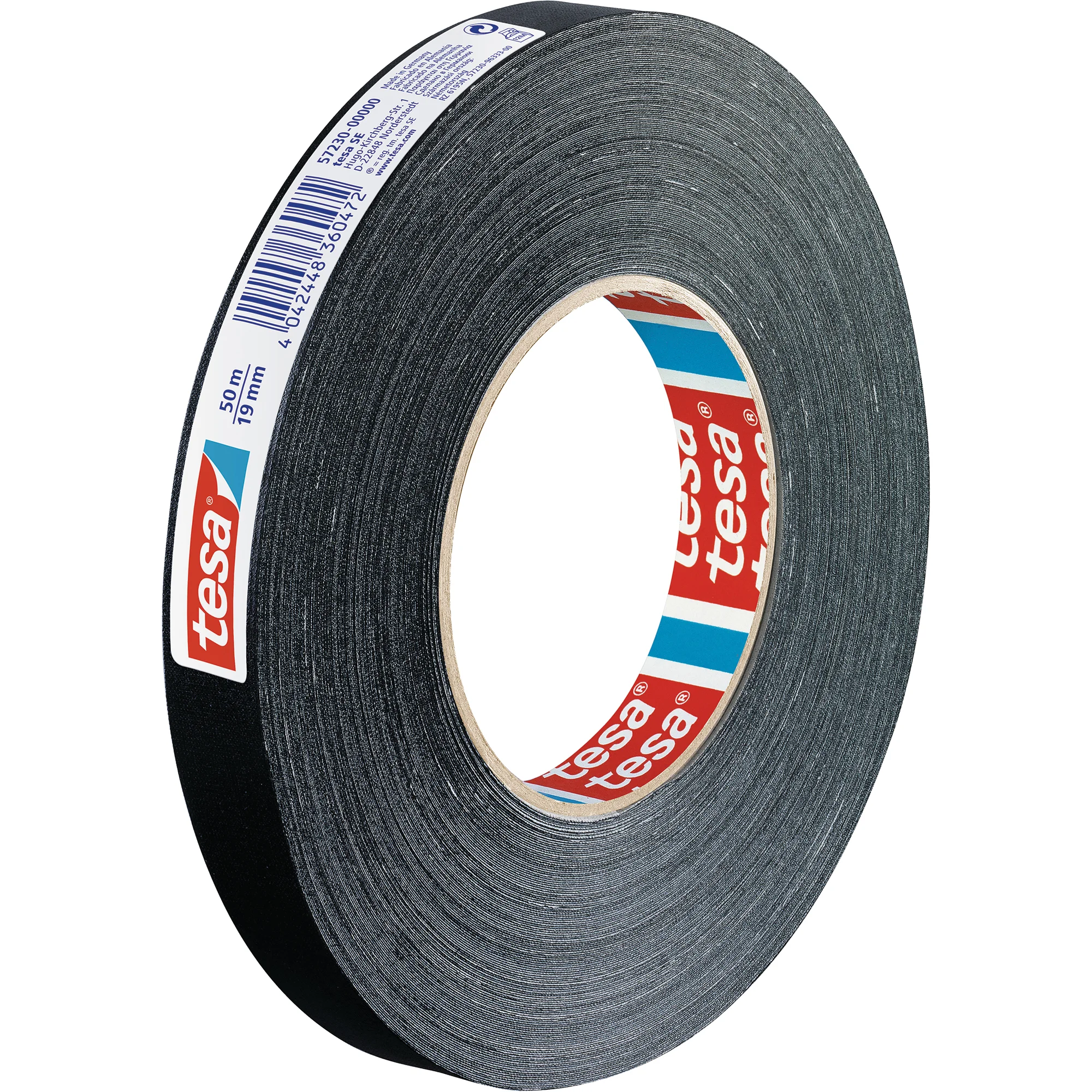 tesa Gewebeband extra Power PERFECT, 19 mm x 50 m, schwarz (EAN: 4042448360472)