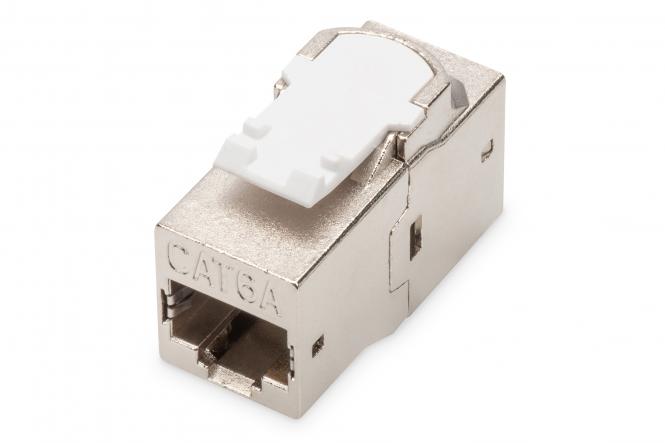 DIGITUS Modular Adapter Kat.6A, geschirmt, 2 x RJ45 Kupplung (EAN: 4016032291831)