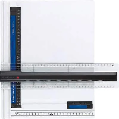 STAEDTLER Zeichenplatte Mars, DIN A4, weiß/anthrazit/blau (EAN: 4007817601099)