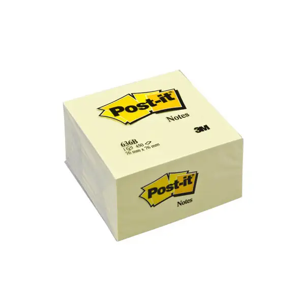 Post-it Haftnotiz-Würfel notes, 76 x 76 mm, gelb (EAN: 3134375231626)