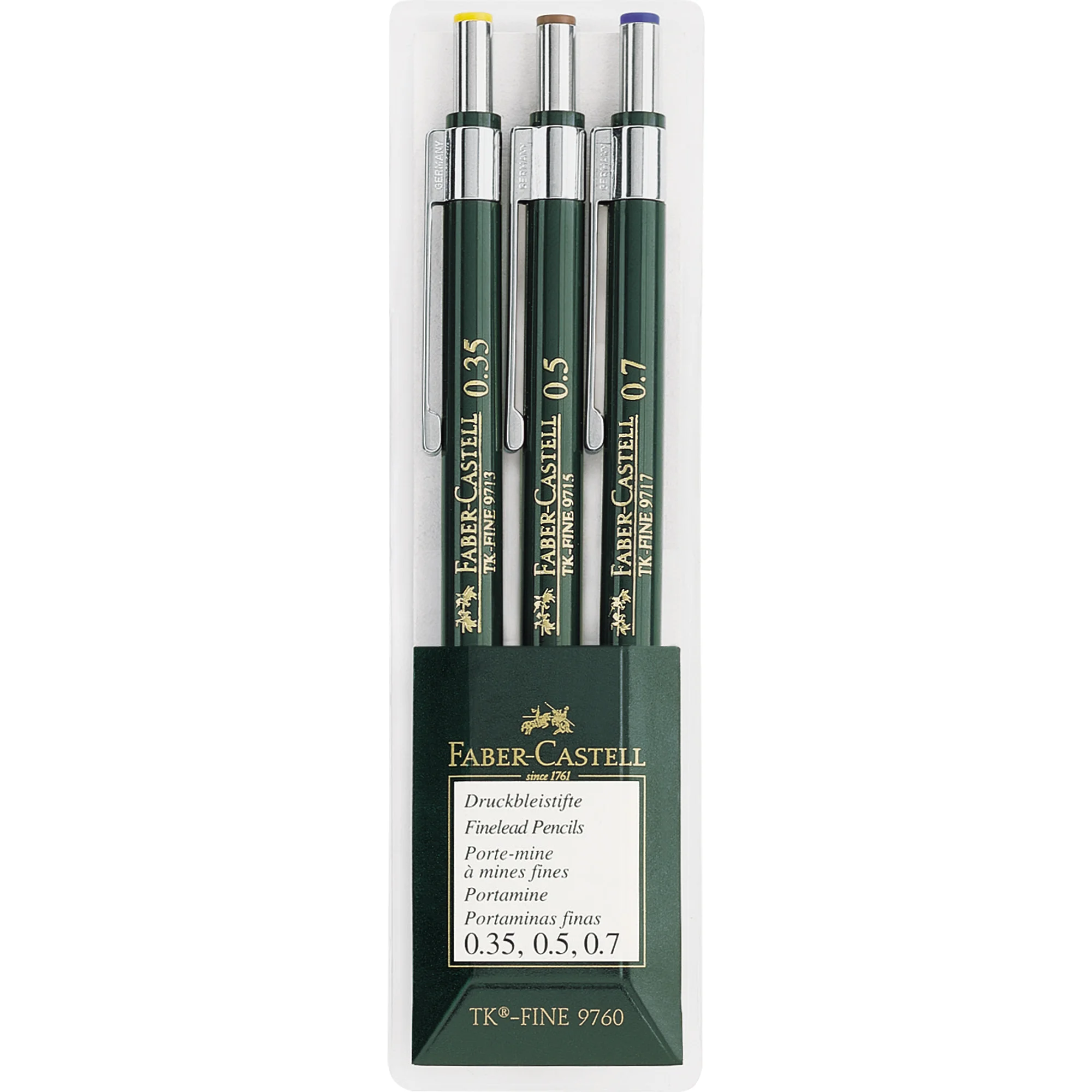 FABER-CASTELL Druckbleistift TK-FINE 9760, 3er Etui (EAN: 4005401360308)