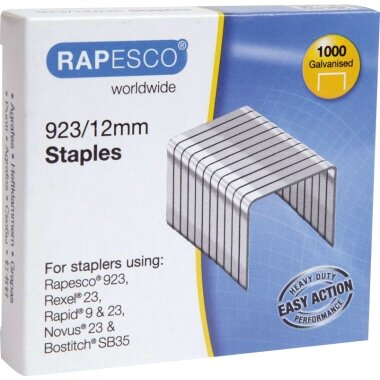RAPESCO Heftklammern 923/12, verzinkt, 1.000 Stück (EAN: 5018505005449)