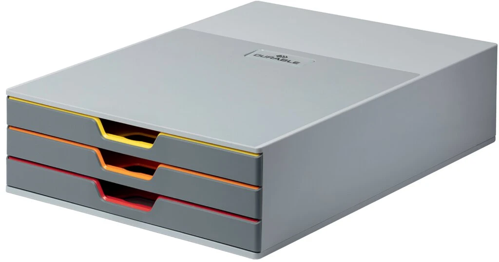 DURABLE Schubladenbox "VARICOLOR 3", mit 3 Schubladen (EAN: 4005546985602)