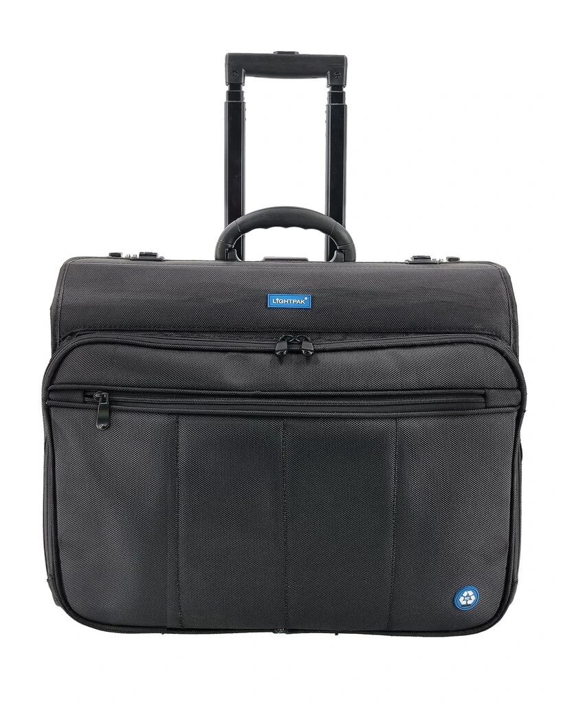 STOP Pilotenkoffer RPET SAMAR, aus recyceltem PET, schwarz (EAN: 4021068462162)