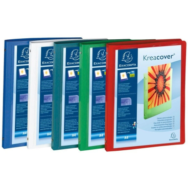 EXACOMPTA Ringbuch Kreacover, PP, 4-Ring-Mechanik, A4, sort. (EAN: 3130630519898)