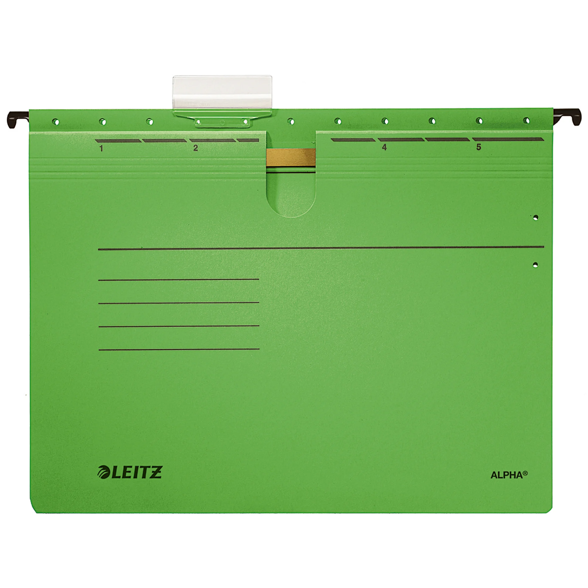 LEITZ ALPHA Hängehefter, A4, kaufmännische Heftung, grün (EAN: 4002432332199)