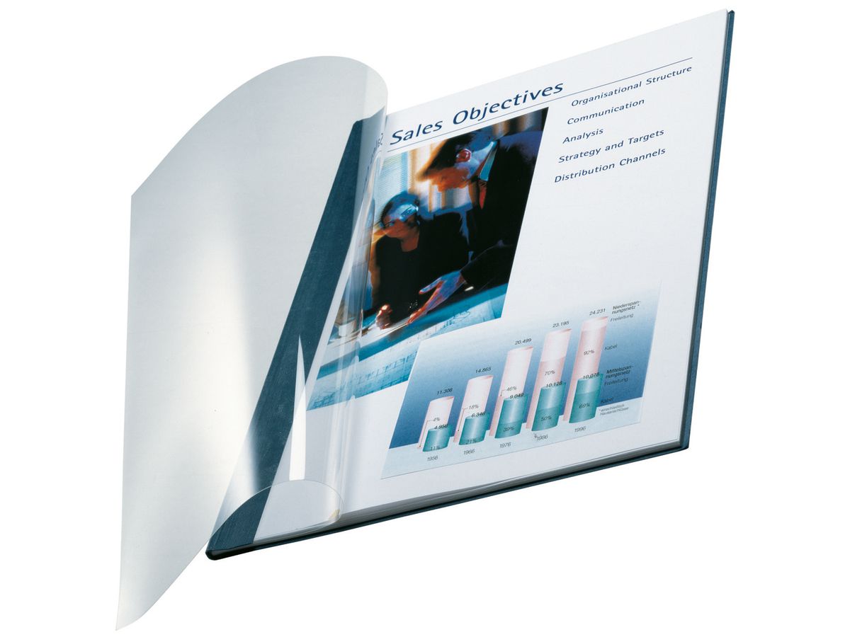 LEITZ Buchbindemappe impressBind, A4, 14 mm, blau, Soft (EAN: 4002432373772)