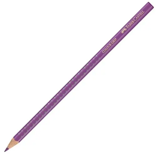 FABER-CASTELL Dreikant-Buntstift Colour GRIP, lavendel (EAN: 4005401124344)