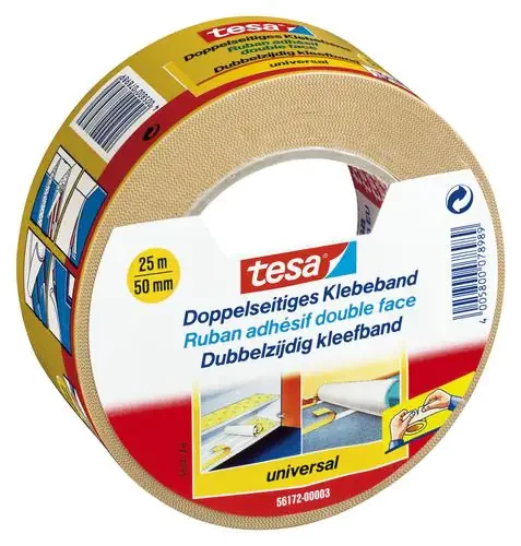 tesa Doppelseitiges Klebeband universal, 50 mm x 25 m (EAN: 4005800078989)
