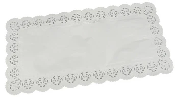 PAPSTAR Tortenspitze, eckig, 400 x 200 mm, weiß (EAN: 4002911127247)