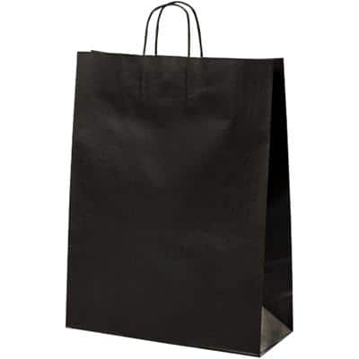MAILmedia Papier-Tragetasche mit Kordel, 15,7 Liter, schwarz (EAN: 4003928017927)