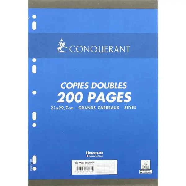 CONQUERANT Sept Kanzleipapier, DIN A4, SEYES, 100 Blatt (EAN: 3020120000855)