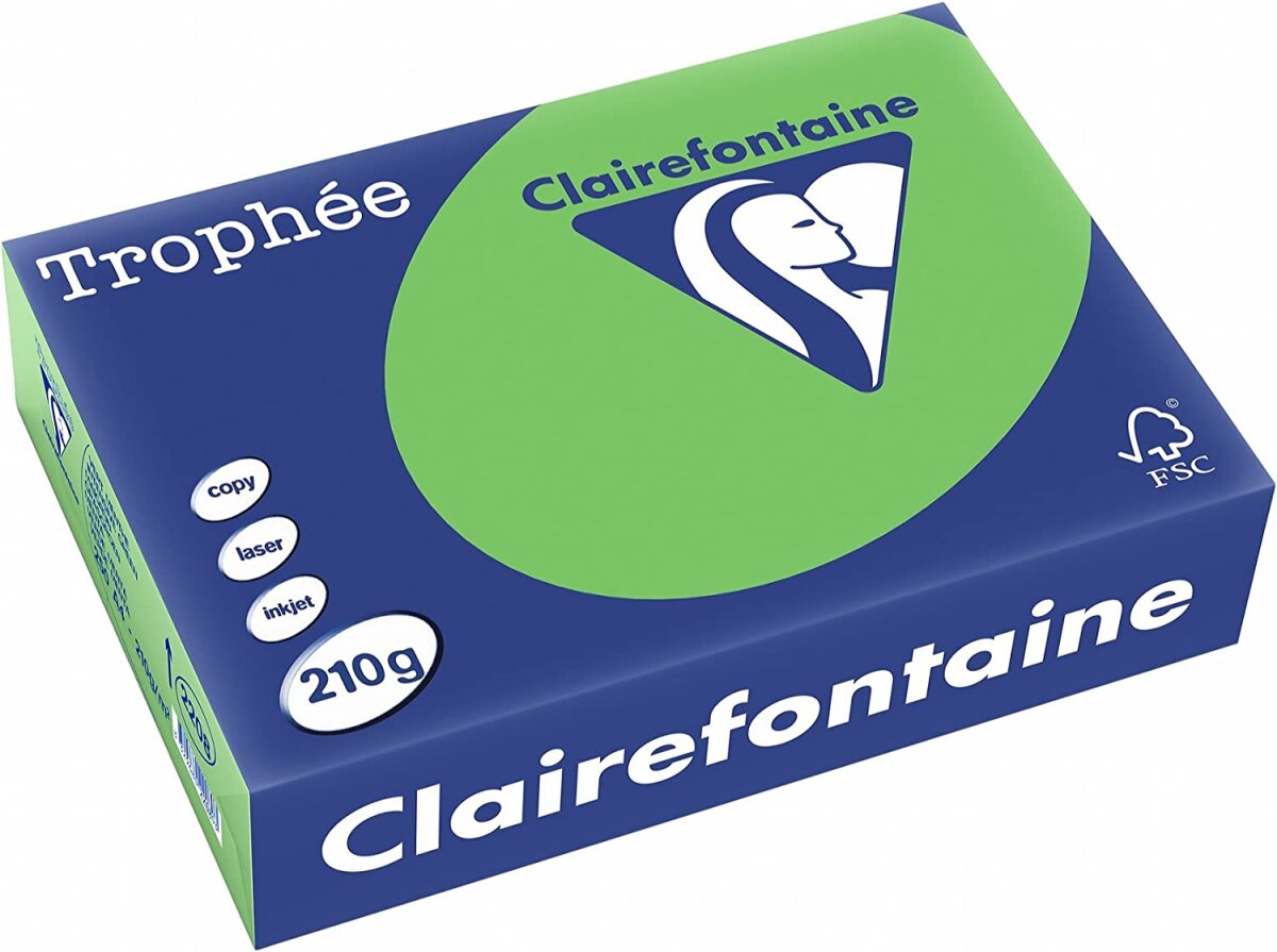 Clairefontaine Multifunktionspapier Trophée, A4, maigrün (EAN: 3329680220803)