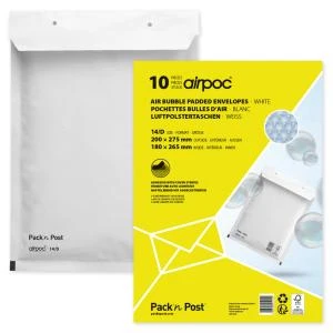 MAILmedia Luftpolster-Versandtaschen, Typ 12/B, weiß, 8 g (EAN: 4003928412128)