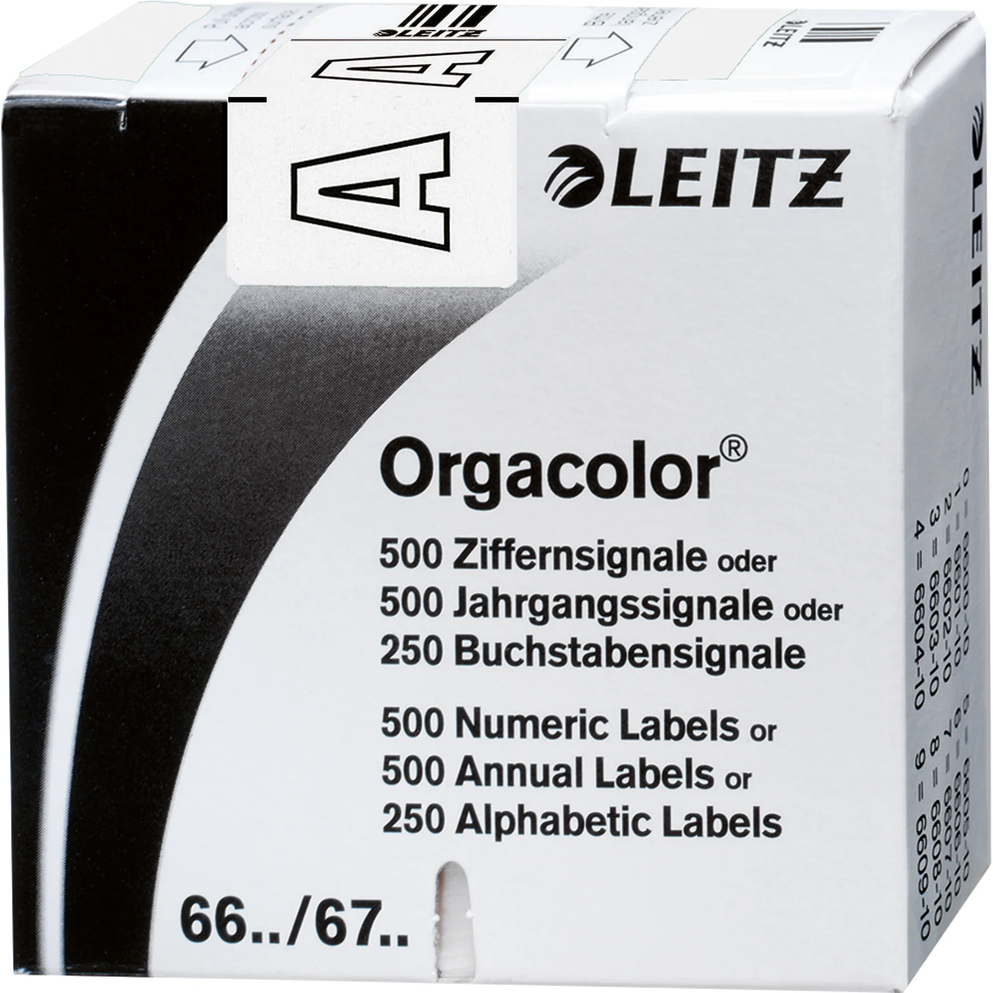 LEITZ Organisations-Streifen, Skala 1 / Skala 2, weiß (EAN: 4002432324866)