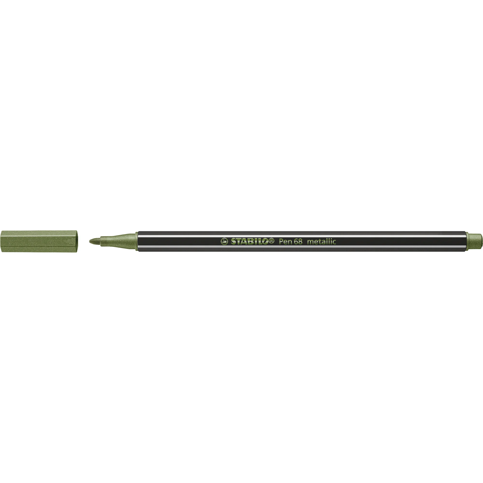 STABILO Fasermaler Pen 68 metallic, hellgrün (EAN: 4006381546317)