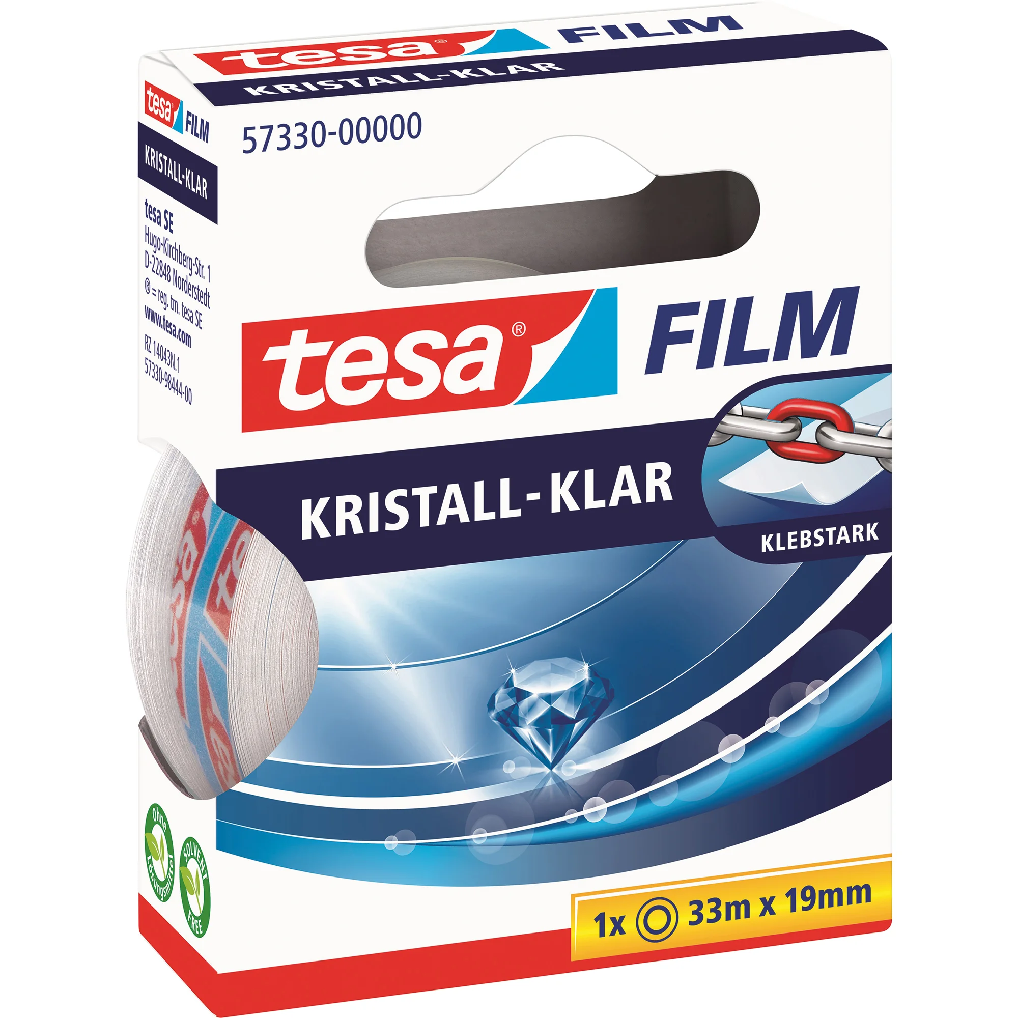 tesa Film, kristall-klar, 19 mm x 33 m (EAN: 4042448040039)